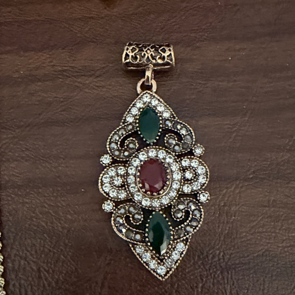 Necklace with Multiple Pendants Crosses - Picture 4 of 5